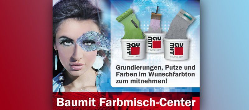 Werbung - Baumit Farbmisch-Center